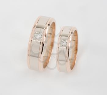 Celebratory accessories - two gold rings for wedding day