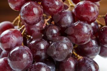 photo of the fresh red grape closeup