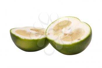 Tropical fruit on white background