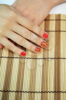 hand with perfect nail manicure