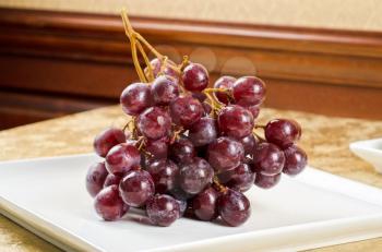 photo of the fresh red grape closeup