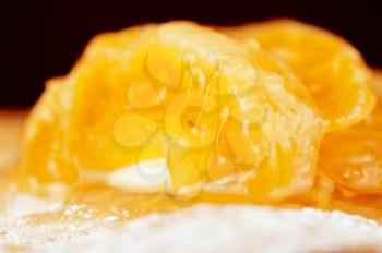millefeuille with tangerine tasty dessert