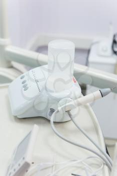 modern dentists equipment for professional teeth cleaning