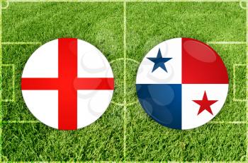 Illustration for Football match England vs Panama