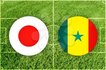 Illustration for Football match Japan vs Senegal