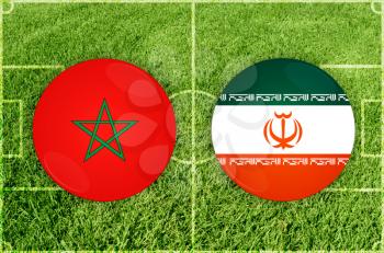 Illustration for Football match Marocco vs Iran