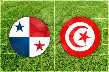 Illustration for Football match Panama vs Tunis