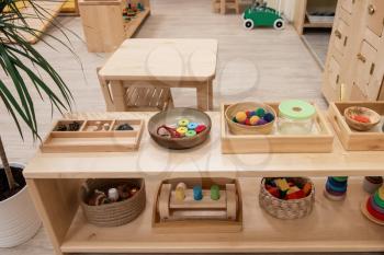 Montessori school for the learning of children