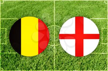 Illustration for Football match Belgium vs England