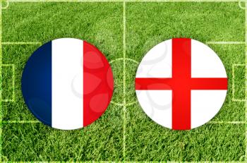 Illustration for Football match France vs England