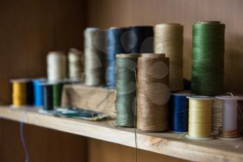 Sewing thread for leather goods.