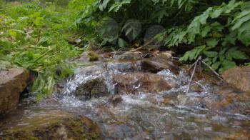 Stream in gorge in Altay mountains.