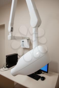 Clinic room with equipment for oral x-ray