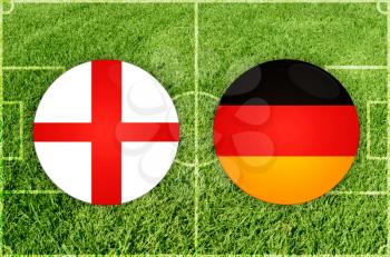 Concept for Football match England vs Germany