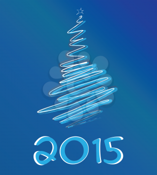 Happy new year 2015 vector illustration