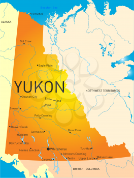 Yukon vector province color map