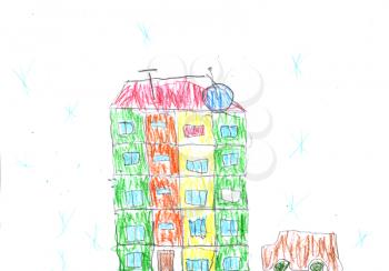 Kid's drawing - home- made by child