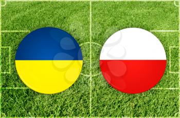 Euro cup match Ukraine against Poland