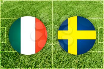 Euro cup match Ireland against Sweden