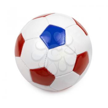 soccer ball with euro 2016 countries flags on a white background