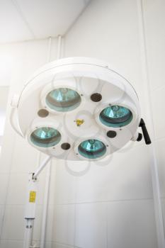 a surgical lamp in operation room
