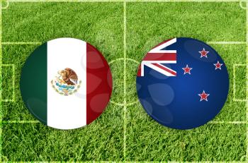 Confederations Cup football match Mexico vs New Zealand