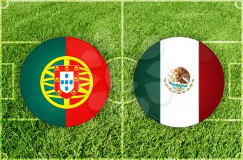 Confederations Cup football match Portugal vs Mexico