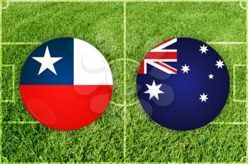 Confederations Cup football match Chile vs Australia