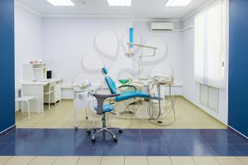 Interior of dental office in modern clinic