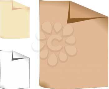 Royalty Free Clipart Image of Different Papers