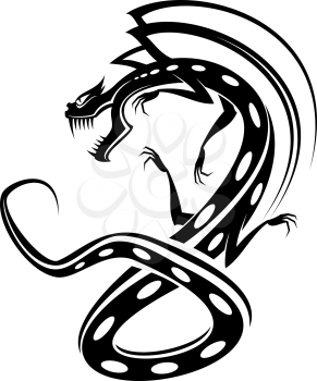 Royalty Free Clipart Image of a Dragon