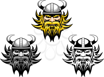 Royalty Free Clipart Image of Viking Warriors