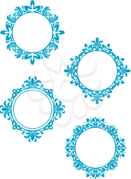Royalty Free Clipart Image of an Antique Frame Set