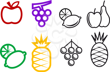 Royalty Free Clipart Image of Fruit