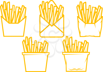 Royalty Free Clipart Image of French Fries