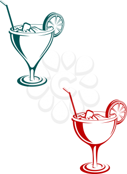Royalty Free Clipart Image of Cocktails