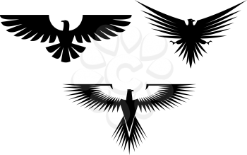 Royalty Free Clipart Image of Eagle Symbols