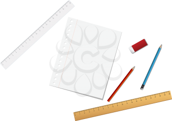 Royalty Free Clipart Image of School Supplies