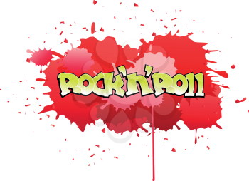 Royalty Free Clipart Image of a Rock and Roll Background
