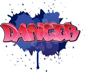 Royalty Free Clipart Image of a Graffiti Background