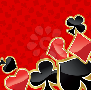 Royalty Free Clipart Image of a Card Background