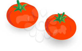 Royalty Free Clipart Image of Red Tomatoes