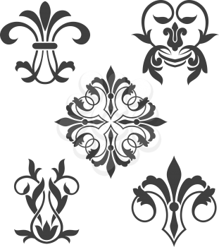 Royalty Free Clipart Image of Victorian Elements