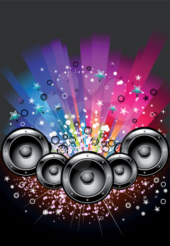 Royalty Free Clipart Image of a Music Background