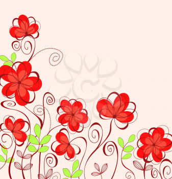 Royalty Free Clipart Image of a Flower Background