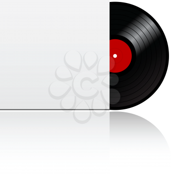 Royalty Free Clipart Image of a Vinyl Record