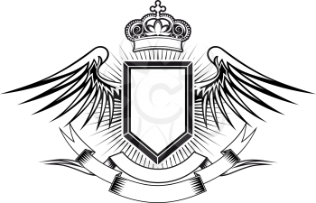 Royalty Free Clipart Image of a Heraldic Crest