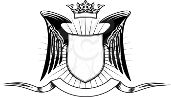 Royalty Free Clipart Image of a Crest
