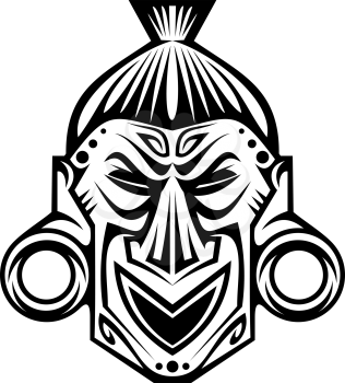 Royalty Free Clipart Image of a Ceremonial Mask