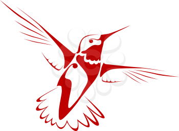 Royalty Free Clipart Image of a Hummingbird